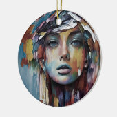 放射美しい解放 セラミックオーナメント (左)