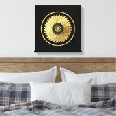 放射羽 キャンバスプリント (インサイチュ (寝室))