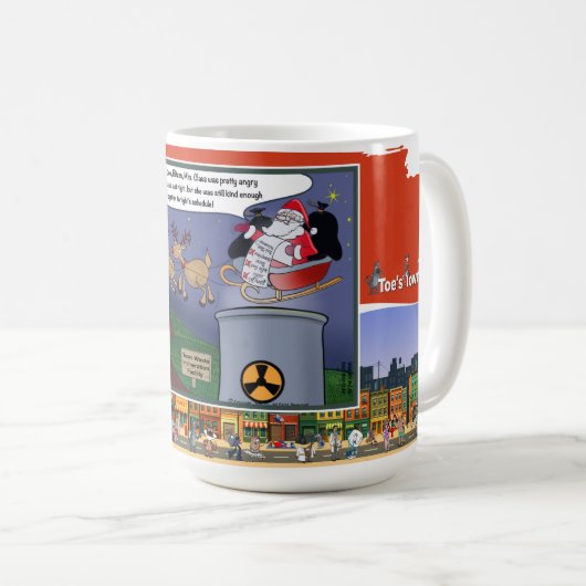 放射能サンタ | クリスマスクラシック コーヒーマグ コーヒーマグカップ (正面右)