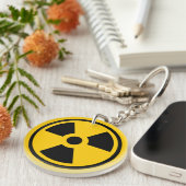 放射能警告キーチェーン キーホルダー (正面右)