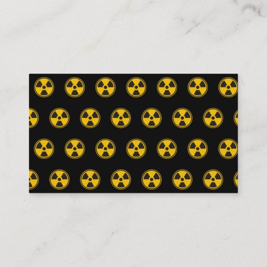 放射能警告能 名刺 (裏面)