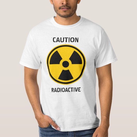 放射能警告能 Tシャツ (正面)