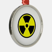 放射能黄色と黒の記号 メタルオーナメント (右)