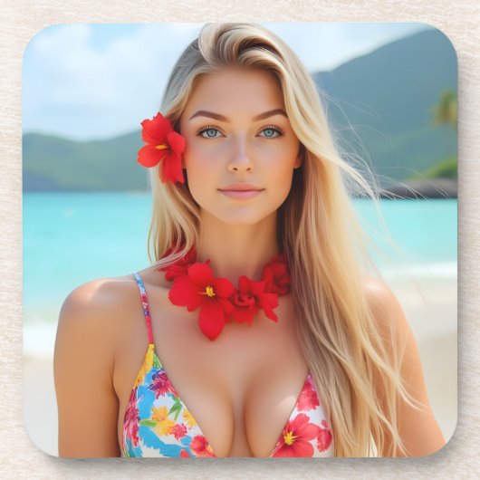 放射能：ヘレナ島のモーメント樹脂 コースター (正面)