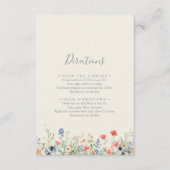 放射色数々のの山花の結婚方向 エンクロージャーカード (正面)