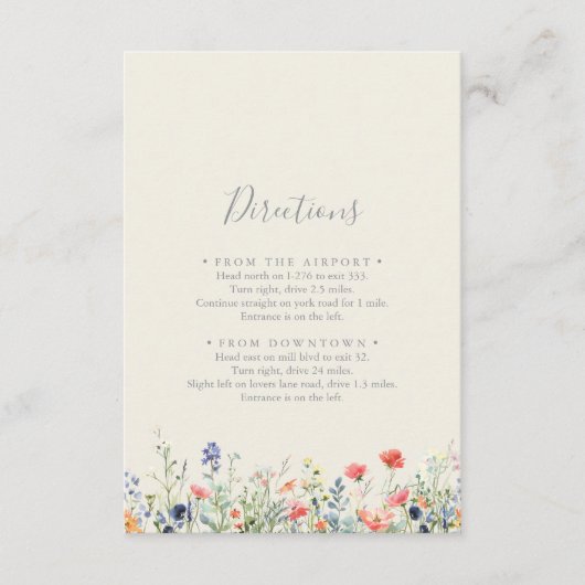 放射色数々のの山花の結婚方向 エンクロージャーカード (正面)