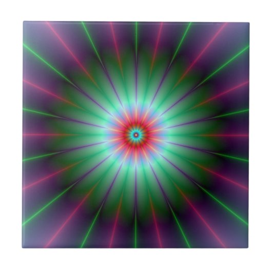 放射花タイル タイル (正面)