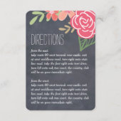 放射花模様結婚の方向カード エンクロージャーカード (正面)