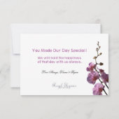 放射蘭は感謝していしています サンキューカード (裏面)