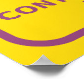 放射警告線 ポスター (角)