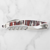 放射赤抽象芸術パターン ソムリエナイフ (裏面)