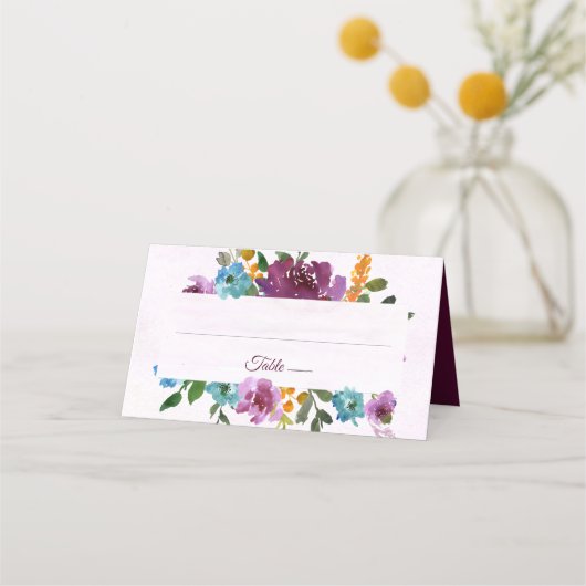 放射輝度|結婚の座席座席表 プレイスカード (正面)