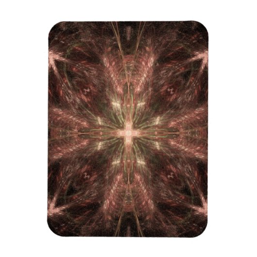 放射金ゴールドクロス抽象芸術 マグネット (縦)