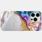 放射金ゴールドグリッターiPhone / iPadケース Case-Mate iPhoneケース (裏面 (横))