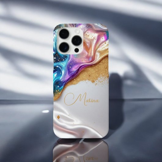 放射金ゴールドグリッターiPhone / iPadケース Case-Mate iPhoneケース