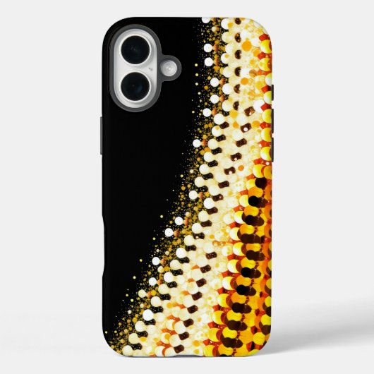 放射銀から暖かい金ゴールドへの勾配 Case-Mate iPhoneケース (裏面)