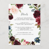 放射開花ゲスト情報カード エンクロージャーカード (正面)