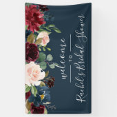 放射開花シャワーへようこそ 横断幕 (縦)