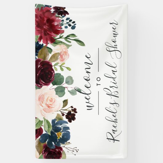 放射開花シャワーへようこそ 横断幕 (縦)