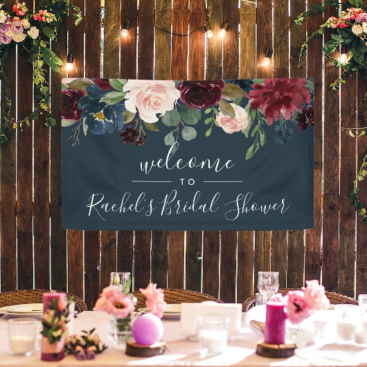 放射開花シャワーへようこそ 横断幕