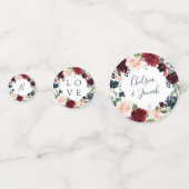 放射開花パーソナライズされた結婚の コンフェッティ (正面)