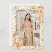 放射開花フローラプリンセス写真キンセアニェラ 招待状 (裏面)