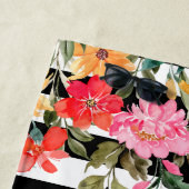 放射開花フローラ パーソナライズされた ビーチタオル (インサイチュ)