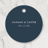 放射開花水色フローラ結婚サンキュー フェイバータグ (裏面)