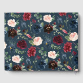 放射開花結婚の ゲストブック (裏面)