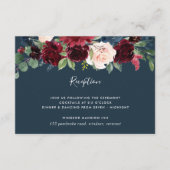 放射開花結婚式 エンクロージャーカード (正面)