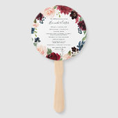 放射開花結婚式 プログラム ハンドファン (正面)