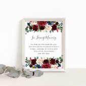 放射開花結婚記念標識 ポスター