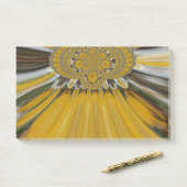 放射開花:ゴールデンサンフラワー:エコシックデザイン ポストイット (デスク)
