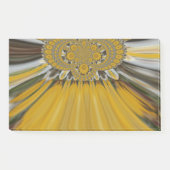 放射開花:ゴールデンサンフラワー:エコシックデザイン ポストイット (正面)