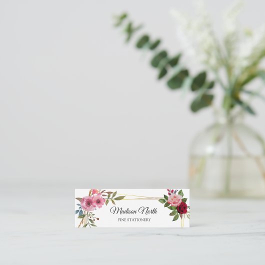 放射開花 |フローラ名刺 スキニー名刺 (スタンド正面)