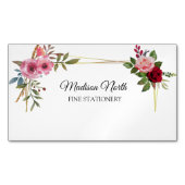 放射開花 |フローラ名刺 マグネット名刺 (正面)