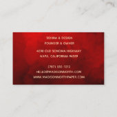 放射開花 |フローラ名刺 名刺 (裏面)