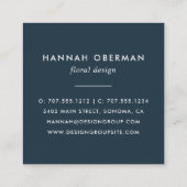 放射開花 |フローラ スクエア名刺 (裏面)