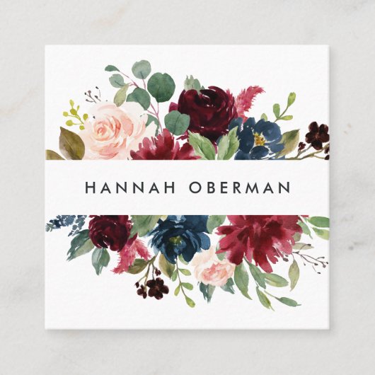 放射開花 |フローラ スクエア名刺 (正面)