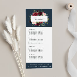 放射開花 |価格またはサービス ラックカード