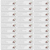 放射開花 |個々のゲスト住所 シール (正面)