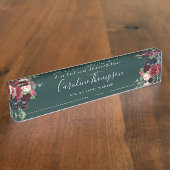 放射開花 |水彩フローラ デスクネームプレート (側面)