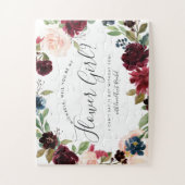 放射開花 |私のパーソナライズされた花の女の子にする ジグソーパズル (縦)