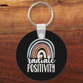 放射陽性メンタルヘルス問題ギフト支払い キーホルダー (正面)