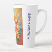 放射陽性日が差すことデザイン カフェラテマグ (右)