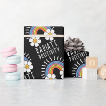 放射陽性 |カラフル虹と花