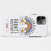 放射陽性 |カラフル虹と花 Case-Mate iPhoneケース (裏面(横))