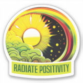 放射陽性 シール (正面)