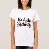 放射陽性//感動的引用文 Tシャツ (正面)