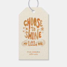 放射陽性:輝きを選択感動的 ギフトタグ